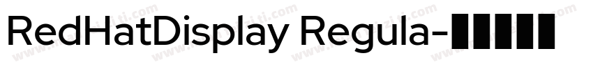 RedHatDisplay Regula字体转换